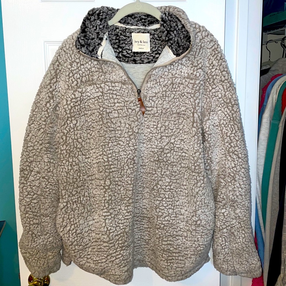 Ivy and Leo Half Zip Sherpa Fleece